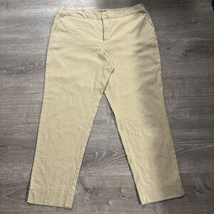 Style & Co Women’s Beige Khaki Linen Pants Size 16